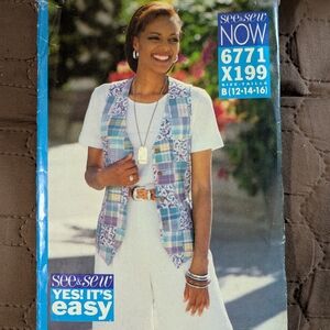 Plaid Vest Sewing Pattern